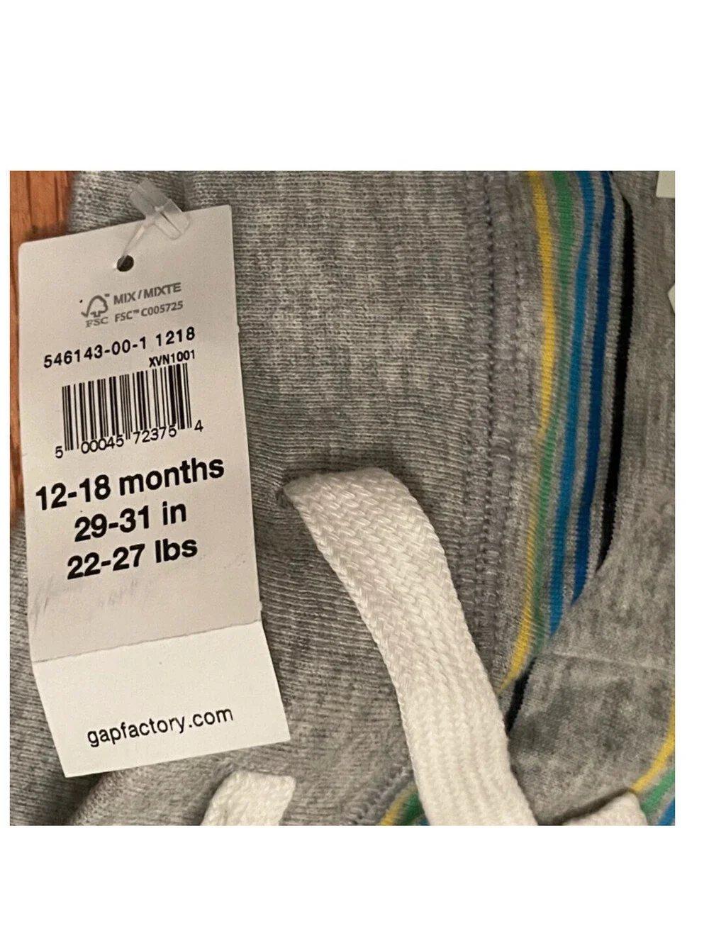 Baby GAP Striped Cotton Shorts 12-18 Months